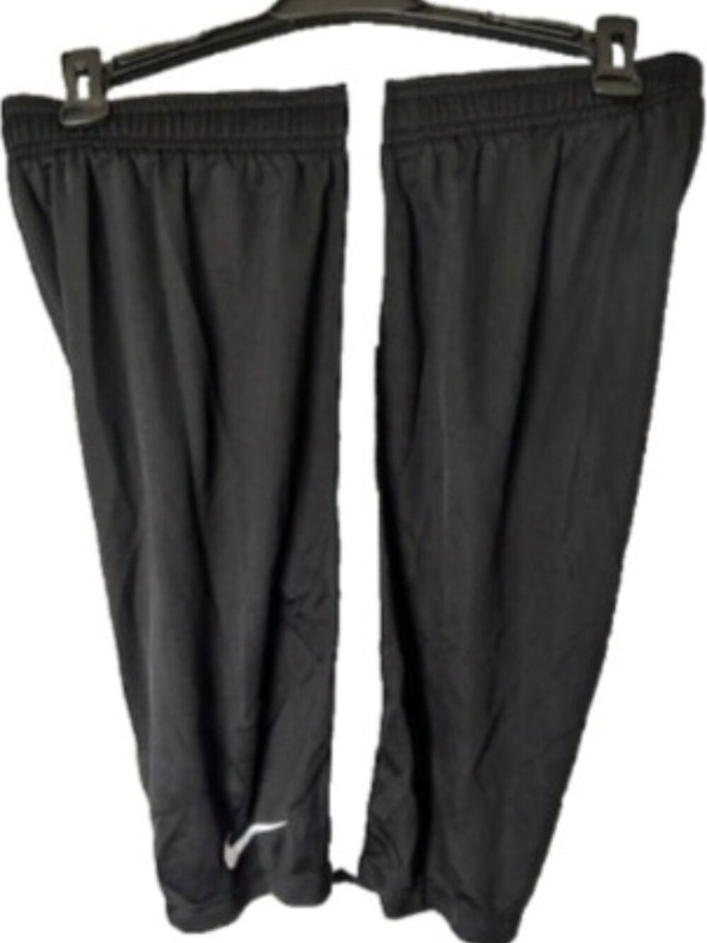 Nike Logo Dri Fit Boys Youth Shorts Sports Basketball Mesh Side Panel Black Whit